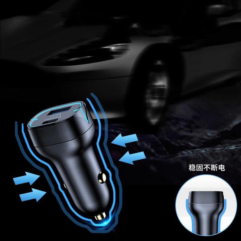 G10 Type-C+USB PD 30W+22.5W Fast Charging Adapter for 12-24V Car Charger G10 Type-C+USB PD 30W+22.5W Fast Charging Adapter for 12-24V Car Charger